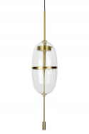 LAMPA WISZĄCA LED CHAPLIN 200 MOSIĄDZ - szkło PRZEZROCZYSTE KING HOME LAMPA WISZĄCA LED CHAPLIN 200 MOSIĄDZ - szkło PRZEZROCZYSTE KING HOME