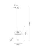LAMPA WISZĄCA LED CHAPLIN 360 MOSIĄDZ - szkło PRZEZROCZYSTE OKRĄGŁA KING HOME LAMPA WISZĄCA LED CHAPLIN 360 MOSIĄDZ - szkło PRZEZROCZYSTE OKRĄGŁA KING HOME