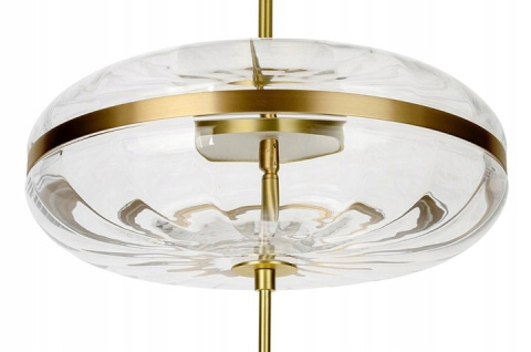 LAMPA WISZĄCA LED CHAPLIN 360 MOSIĄDZ - szkło PRZEZROCZYSTE OKRĄGŁA KING HOME LAMPA WISZĄCA LED CHAPLIN 360 MOSIĄDZ - szkło PRZEZROCZYSTE OKRĄGŁA KING HOME