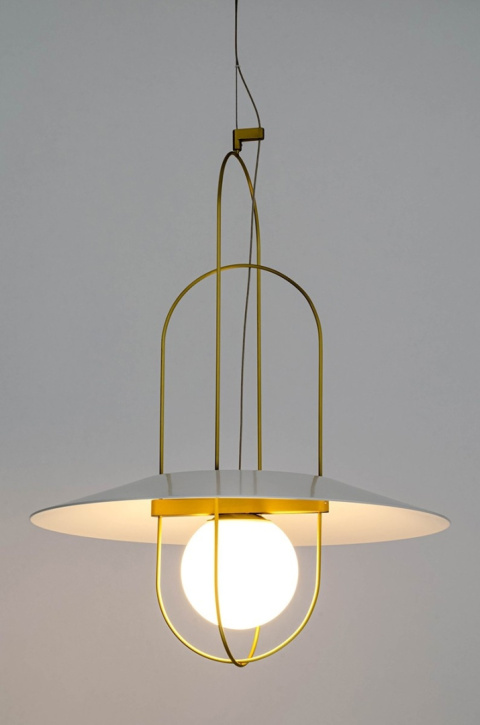 LAMPA WISZĄCA LED FUENTE mosiądz - metal szkło KING HOME LAMPA WISZĄCA LED FUENTE mosiądz - metal szkło KING HOME