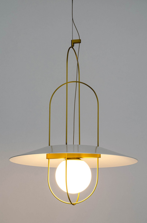 LAMPA WISZĄCA LED FUENTE mosiądz - metal szkło KING HOME LAMPA WISZĄCA LED FUENTE mosiądz - metal szkło KING HOME