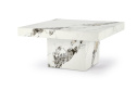 ŁAWA KWADRATOWA MONOLIT MDF okleinowany BIAŁY MARMUR 80x80 HALMAR ŁAWA KWADRATOWA MONOLIT MDF okleinowany BIAŁY MARMUR 80x80 HALMAR