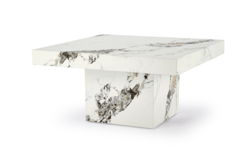 ŁAWA KWADRATOWA MONOLIT MDF okleinowany BIAŁY MARMUR 80x80 HALMAR ŁAWA KWADRATOWA MONOLIT MDF okleinowany BIAŁY MARMUR 80x80 HALMAR