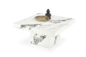 ŁAWA KWADRATOWA MONOLIT MDF okleinowany BIAŁY MARMUR 80x80 HALMAR ŁAWA KWADRATOWA MONOLIT MDF okleinowany BIAŁY MARMUR 80x80 HALMAR