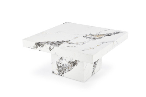 ŁAWA KWADRATOWA MONOLIT MDF okleinowany BIAŁY MARMUR 80x80 HALMAR ŁAWA KWADRATOWA MONOLIT MDF okleinowany BIAŁY MARMUR 80x80 HALMAR
