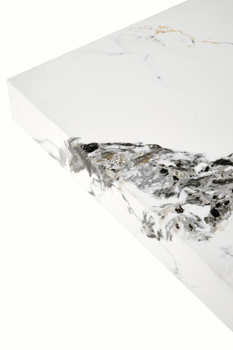 ŁAWA KWADRATOWA MONOLIT MDF okleinowany BIAŁY MARMUR 80x80 HALMAR ŁAWA KWADRATOWA MONOLIT MDF okleinowany BIAŁY MARMUR 80x80 HALMAR