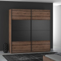 Meble Forte DREAMER RMRS324E1-N09 Szafa ubraniowa przesuwna Dąb szlachetny/Dąb Czarny Meble Forte DREAMER RMRS324E1-N09 Szafa ubraniowa przesuwna Dąb szlachetny/Dąb Czarny