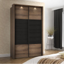Meble Forte DREAMER RMRS824E1-N09 Szafa ubraniowa przesuwna, Dąb szlachetny/Dąb Czarny Meble Forte DREAMER RMRS824E1-N09 Szafa ubraniowa przesuwna, Dąb szlachetny/Dąb Czarny