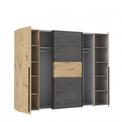Meble Forte NARAGO-sprzedaż PALETOWA NRGS82511-C752 Szafa ubraniowa-Minimalna ilość zamówienia 4szt.lub jej wielokrotność Meble Forte NARAGO-sprzedaż PALETOWA NRGS82511-C752 Szafa ubraniowa-Minimalna ilość zamówienia 4szt.lub jej wielokrotność