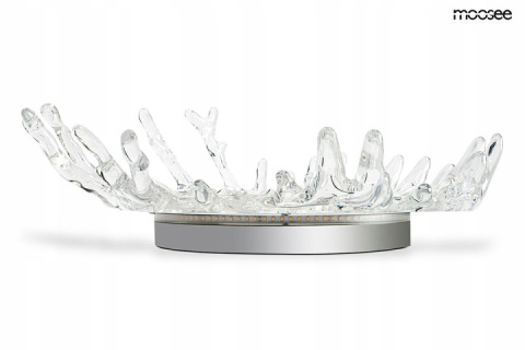 LAMPA ŚCIENNA KINKIET LED SPLASH L BEZBARWNA SREBRNA stal akryl lustro Moosee MOOSEE można zamontować na suficie LAMPA ŚCIENNA KINKIET LED SPLASH L BEZBARWNA SREBRNA stal akryl lustro Moosee MOOSEE można zamontować na suficie