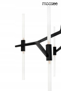 LAMPA WISZĄCA CANDELABR 10 metalowa CZARNA klosze SZKŁO MOŻNA REGULOWAĆ Moosee MOOSEE LAMPA WISZĄCA CANDELABR 10 metalowa CZARNA klosze SZKŁO MOŻNA REGULOWAĆ Moosee MOOSEE