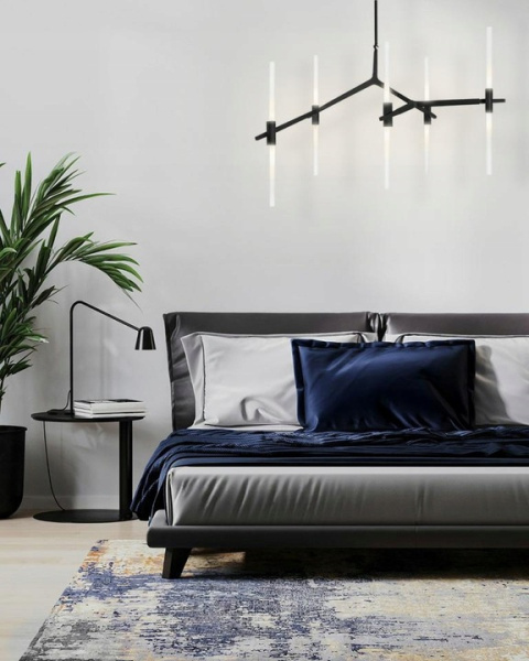 LAMPA WISZĄCA CANDELABR 10 metalowa CZARNA klosze SZKŁO MOŻNA REGULOWAĆ Moosee MOOSEE LAMPA WISZĄCA CANDELABR 10 metalowa CZARNA klosze SZKŁO MOŻNA REGULOWAĆ Moosee MOOSEE