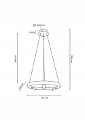 LAMPA WISZACA LED CIRCLE SPOT 60 GOLD stal nierdzewna ZŁOTA osłona akryl Moosee MOOSEE LAMPA WISZACA LED CIRCLE SPOT 60 GOLD stal nierdzewna ZŁOTA osłona akryl Moosee MOOSEE