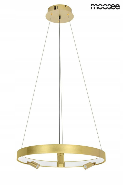 LAMPA WISZĄCA LED CIRCLE SPOT 98 GOLD stal nierdzewna ZŁOTA akryl 4 dodatkowe PUNKTY ŚWIETLNE Moosee MOOSEE LAMPA WISZĄCA LED CIRCLE SPOT 98 GOLD stal nierdzewna ZŁOTA akryl 4 dodatkowe PUNKTY ŚWIETLNE Moosee MOOSEE