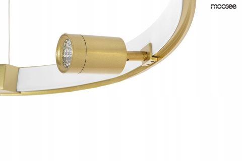 LAMPA WISZĄCA LED CIRCLE SPOT 98 GOLD stal nierdzewna ZŁOTA akryl 4 dodatkowe PUNKTY ŚWIETLNE Moosee MOOSEE LAMPA WISZĄCA LED CIRCLE SPOT 98 GOLD stal nierdzewna ZŁOTA akryl 4 dodatkowe PUNKTY ŚWIETLNE Moosee MOOSEE