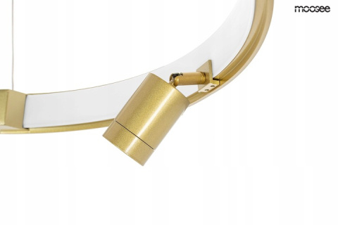 LAMPA WISZĄCA LED CIRCLE SPOT 98 GOLD stal nierdzewna ZŁOTA akryl 4 dodatkowe PUNKTY ŚWIETLNE Moosee MOOSEE LAMPA WISZĄCA LED CIRCLE SPOT 98 GOLD stal nierdzewna ZŁOTA akryl 4 dodatkowe PUNKTY ŚWIETLNE Moosee MOOSEE