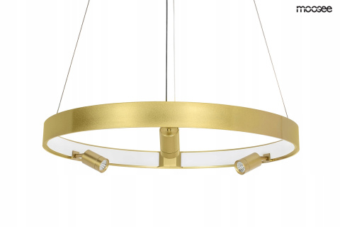 LAMPA WISZĄCA LED CIRCLE SPOT 98 GOLD stal nierdzewna ZŁOTA akryl 4 dodatkowe PUNKTY ŚWIETLNE Moosee MOOSEE LAMPA WISZĄCA LED CIRCLE SPOT 98 GOLD stal nierdzewna ZŁOTA akryl 4 dodatkowe PUNKTY ŚWIETLNE Moosee MOOSEE
