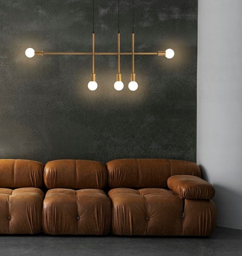 LAMPA WISZĄCA E27 RIVA 5 ZŁOTA STAL Moosee MOOSEE LAMPA WISZĄCA E27 RIVA 5 ZŁOTA STAL Moosee MOOSEE