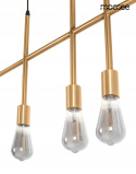 LAMPA WISZĄCA E27 RIVA 5 ZŁOTA STAL Moosee MOOSEE LAMPA WISZĄCA E27 RIVA 5 ZŁOTA STAL Moosee MOOSEE