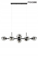 LAMPA wisząca SUFITOWA ROMEO BLACK stal CZARNA klosze SZKŁO DYMIONE 8xE14 Moosee MOOSEE LAMPA wisząca SUFITOWA ROMEO BLACK stal CZARNA klosze SZKŁO DYMIONE 8xE14 Moosee MOOSEE