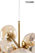 LAMPA WISZĄCA SUFITOWA ROMEO GOLD stal ZŁOTA / klosze szklane BURSZTYNOWE 8xE14 Moosee MOOSEE LAMPA WISZĄCA SUFITOWA ROMEO GOLD stal ZŁOTA / klosze szklane BURSZTYNOWE 8xE14 Moosee MOOSEE
