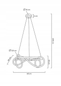 LAMPA WISZĄCA LED SERPIENTE 60 CZARNA metalowa Moosee MOOSEE ELASTYCZNY WĄŻ ŚWIETLNY BIAŁY