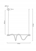 LAMPA WISZĄCA LED SERPIENTE ZŁOTA stal Moosee MOOSEE LAMPA WISZĄCA LED SERPIENTE ZŁOTA stal Moosee MOOSEE