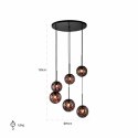 Richmond Interiors RICHMOND lampa wisząca KYANA L czarna Richmond Interiors RICHMOND lampa wisząca KYANA L czarna