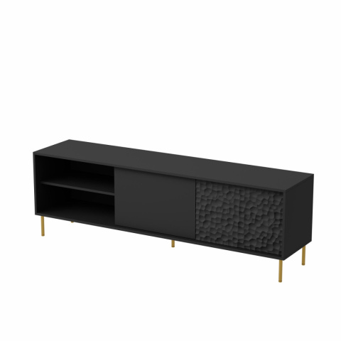 STOLIK RTV BULLET RTV-1 180 cm PŁYTA LAMINOWANA czarny, nogi: METAL ZŁOTY HALMAR STOLIK RTV BULLET RTV-1 180 cm PŁYTA LAMINOWANA czarny, nogi: METAL ZŁOTY HALMAR