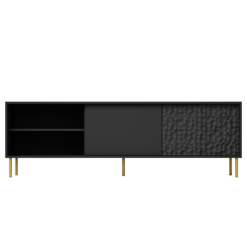 STOLIK RTV BULLET RTV-1 180 cm PŁYTA LAMINOWANA czarny, nogi: METAL ZŁOTY HALMAR STOLIK RTV BULLET RTV-1 180 cm PŁYTA LAMINOWANA czarny, nogi: METAL ZŁOTY HALMAR
