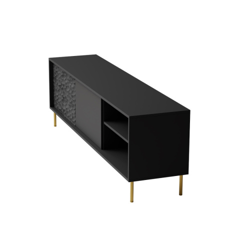 STOLIK RTV BULLET RTV-1 180 cm PŁYTA LAMINOWANA czarny, nogi: METAL ZŁOTY HALMAR STOLIK RTV BULLET RTV-1 180 cm PŁYTA LAMINOWANA czarny, nogi: METAL ZŁOTY HALMAR
