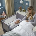 Shnuggle Shnuggle Łóżeczko Dostawne Air Lite Bedside Crib Grey