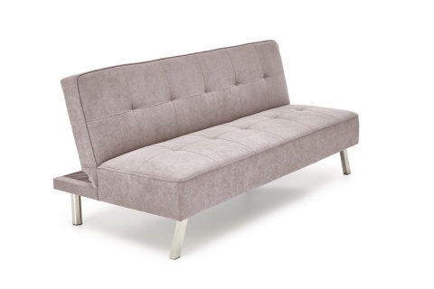 SOFA KANAPA ROZKŁADANA CARLITO TAPICERKA TKANINA BEŻOWA NOGI STAL CHROMOWANA HALMAR SOFA KANAPA ROZKŁADANA CARLITO TAPICERKA TKANINA BEŻOWA NOGI STAL CHROMOWANA HALMAR