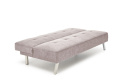 SOFA KANAPA ROZKŁADANA CARLITO TAPICERKA TKANINA BEŻOWA NOGI STAL CHROMOWANA HALMAR SOFA KANAPA ROZKŁADANA CARLITO TAPICERKA TKANINA BEŻOWA NOGI STAL CHROMOWANA HALMAR