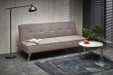SOFA KANAPA ROZKŁADANA CARLITO TAPICERKA TKANINA BEŻOWA NOGI STAL CHROMOWANA HALMAR SOFA KANAPA ROZKŁADANA CARLITO TAPICERKA TKANINA BEŻOWA NOGI STAL CHROMOWANA HALMAR