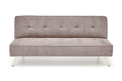 SOFA KANAPA ROZKŁADANA CARLITO TAPICERKA TKANINA BEŻOWA NOGI STAL CHROMOWANA HALMAR SOFA KANAPA ROZKŁADANA CARLITO TAPICERKA TKANINA BEŻOWA NOGI STAL CHROMOWANA HALMAR