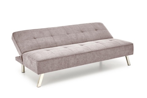 SOFA KANAPA ROZKŁADANA CARLITO TAPICERKA TKANINA BEŻOWA NOGI STAL CHROMOWANA HALMAR SOFA KANAPA ROZKŁADANA CARLITO TAPICERKA TKANINA BEŻOWA NOGI STAL CHROMOWANA HALMAR