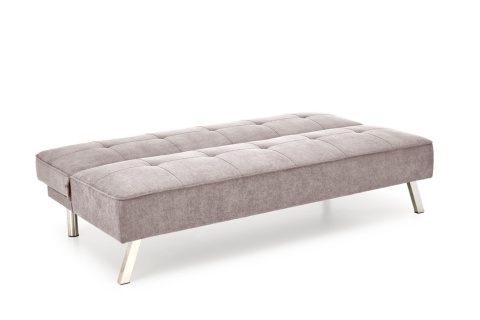 SOFA KANAPA ROZKŁADANA CARLITO TAPICERKA TKANINA BEŻOWA NOGI STAL CHROMOWANA HALMAR SOFA KANAPA ROZKŁADANA CARLITO TAPICERKA TKANINA BEŻOWA NOGI STAL CHROMOWANA HALMAR