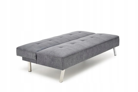 SOFA KANAPA ROZKŁADANA CARLITO TKANINA POPIELATA HALMAR STAL CHROMOWANA SOFA KANAPA ROZKŁADANA CARLITO TKANINA POPIELATA HALMAR STAL CHROMOWANA