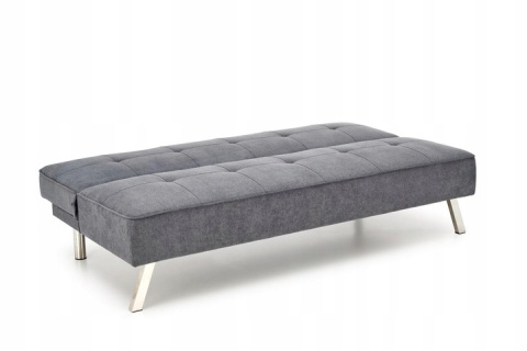 SOFA KANAPA ROZKŁADANA CARLITO TKANINA POPIELATA HALMAR STAL CHROMOWANA SOFA KANAPA ROZKŁADANA CARLITO TKANINA POPIELATA HALMAR STAL CHROMOWANA