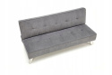 SOFA KANAPA ROZKŁADANA CARLITO TKANINA POPIELATA HALMAR STAL CHROMOWANA SOFA KANAPA ROZKŁADANA CARLITO TKANINA POPIELATA HALMAR STAL CHROMOWANA
