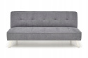 SOFA KANAPA ROZKŁADANA CARLITO TKANINA POPIELATA HALMAR STAL CHROMOWANA SOFA KANAPA ROZKŁADANA CARLITO TKANINA POPIELATA HALMAR STAL CHROMOWANA