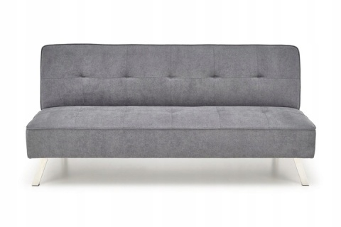 SOFA KANAPA ROZKŁADANA CARLITO TKANINA POPIELATA HALMAR STAL CHROMOWANA SOFA KANAPA ROZKŁADANA CARLITO TKANINA POPIELATA HALMAR STAL CHROMOWANA