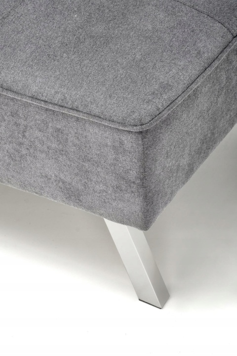 SOFA KANAPA ROZKŁADANA CARLITO TKANINA POPIELATA HALMAR STAL CHROMOWANA SOFA KANAPA ROZKŁADANA CARLITO TKANINA POPIELATA HALMAR STAL CHROMOWANA