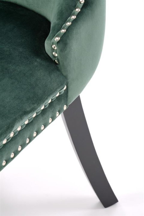 Halmar ALDA krzesło ciemny zielony, drewno lite / tkanina velvet Halmar ALDA krzesło ciemny zielony, drewno lite / tkanina velvet