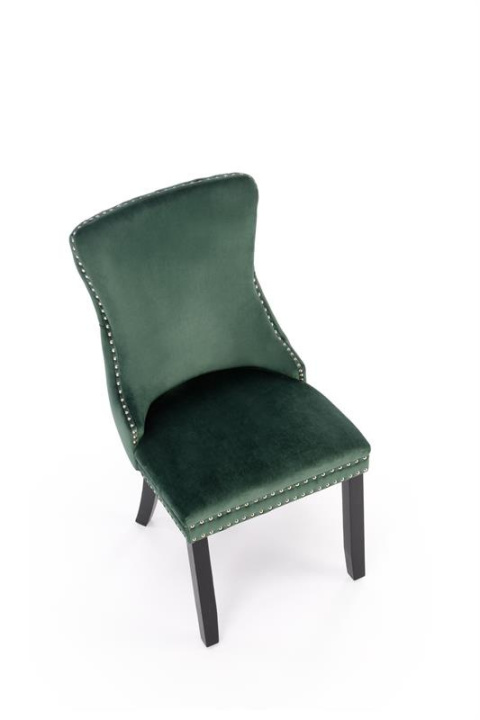 Halmar ALDA krzesło ciemny zielony, drewno lite / tkanina velvet Halmar ALDA krzesło ciemny zielony, drewno lite / tkanina velvet