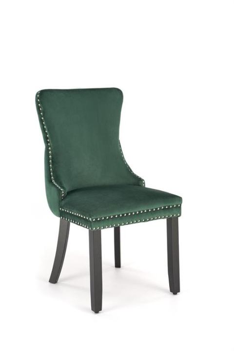 Halmar ALDA krzesło ciemny zielony, drewno lite / tkanina velvet Halmar ALDA krzesło ciemny zielony, drewno lite / tkanina velvet