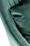 Halmar K464 krzesło ciemny zielony, tkanina - velvet / stal malowana proszkowo Halmar K464 krzesło ciemny zielony, tkanina - velvet / stal malowana proszkowo