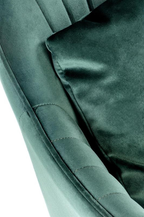 Halmar K464 krzesło ciemny zielony, tkanina - velvet / stal malowana proszkowo Halmar K464 krzesło ciemny zielony, tkanina - velvet / stal malowana proszkowo