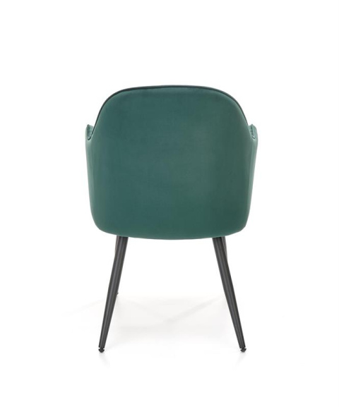 Halmar K464 krzesło ciemny zielony, tkanina - velvet / stal malowana proszkowo Halmar K464 krzesło ciemny zielony, tkanina - velvet / stal malowana proszkowo